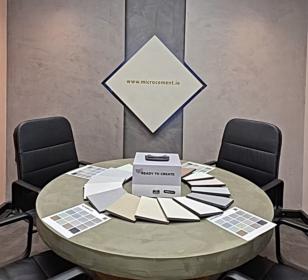 Microcement Ireland Dublin showroom interior